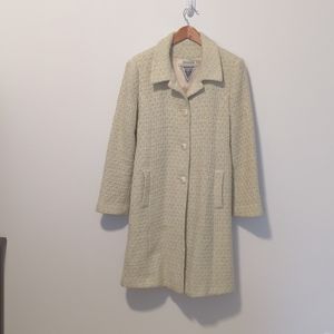 Marvin Richards Tweed Boucle Coat Vintage Mint Green Size M